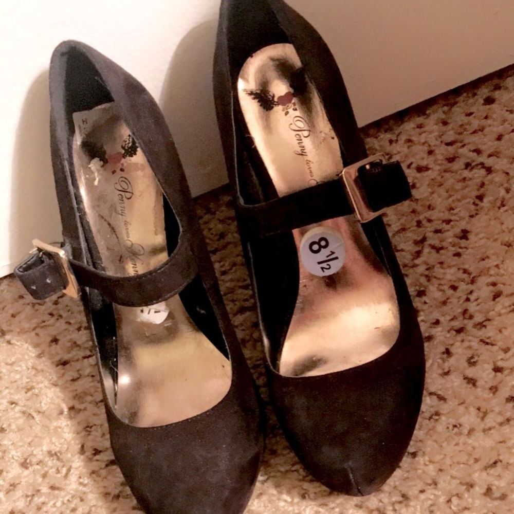 Black high heels